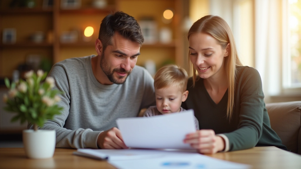 Familie bei der Finanzplanung und Budgetierung